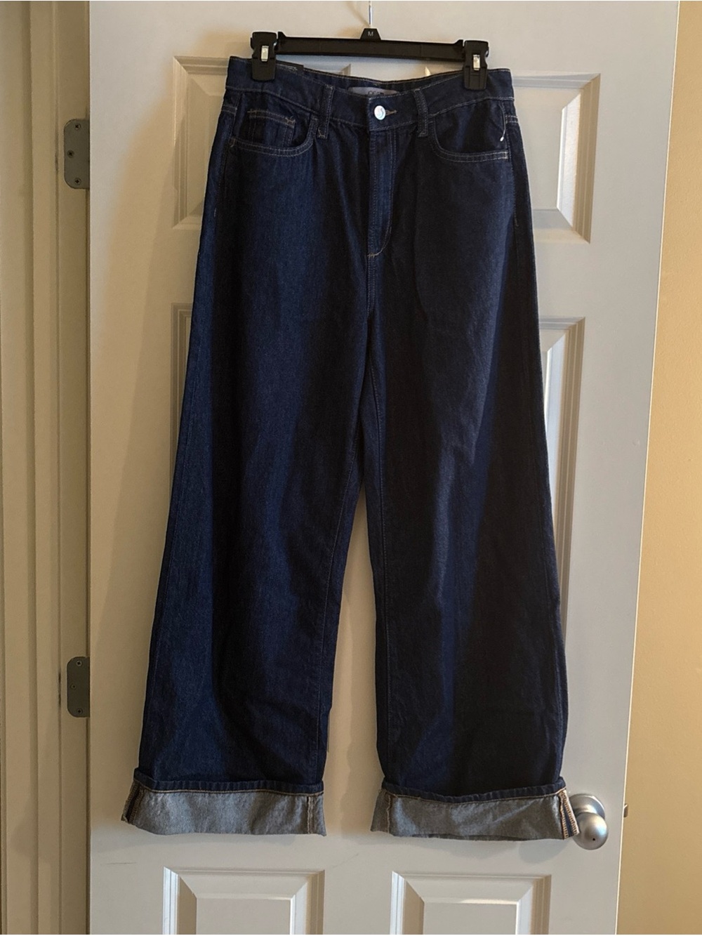 Joe's Jeans Wide-Leg Dark Indigo Denim